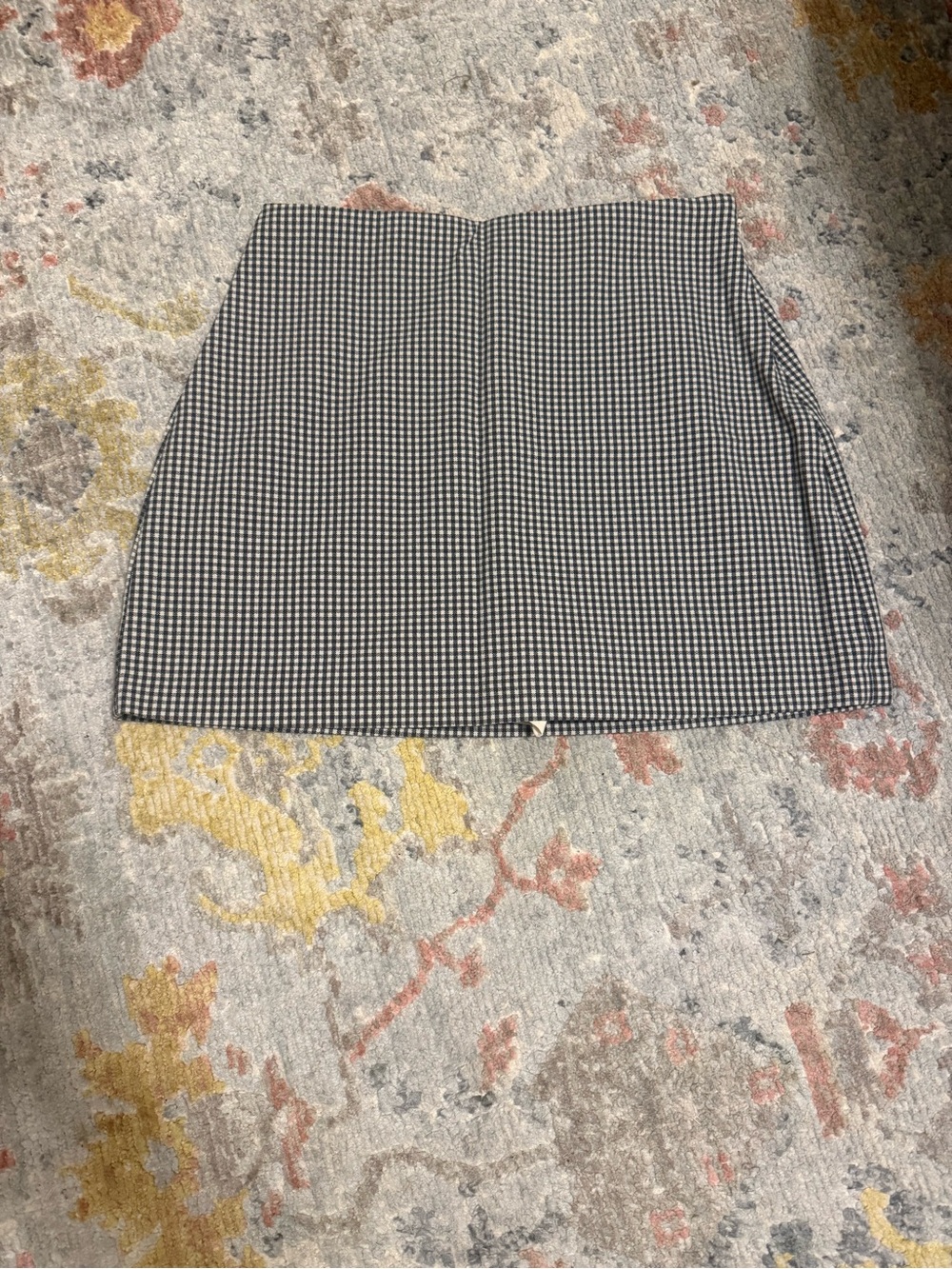 Abercrombie Black and White Gingham Mini Skort